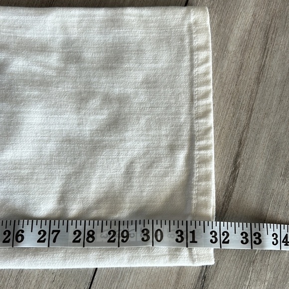 Eileen Fisher size XS white organic cotton boot cut jeans - Picture 8 of 9